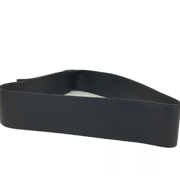 Authentic Christian Dior Navy blue Leather 81cm Women Belt - Picture 5 of 9